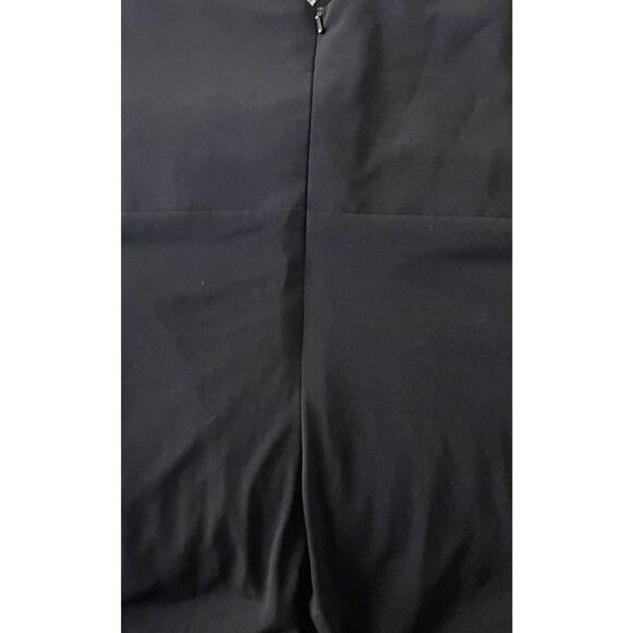 NEBIANI NIGHTS MAXI FORMAL EVENING GOWN, WOMENS, 22W, BLACK W/ RHINESTONE BROOCH - Picture 8 of 12